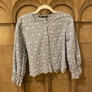 NWT Embroidered Zara Blouse